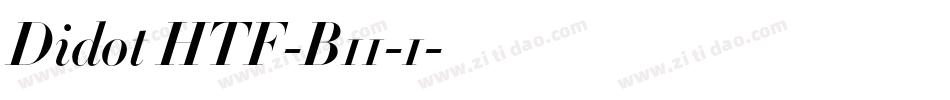 Didot HTF-B11-1字体转换